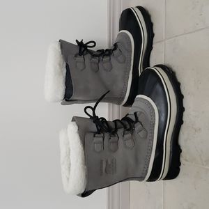 Sorel Caribou Shale / Stone NL1005-051 Winter Boots Size 7.5